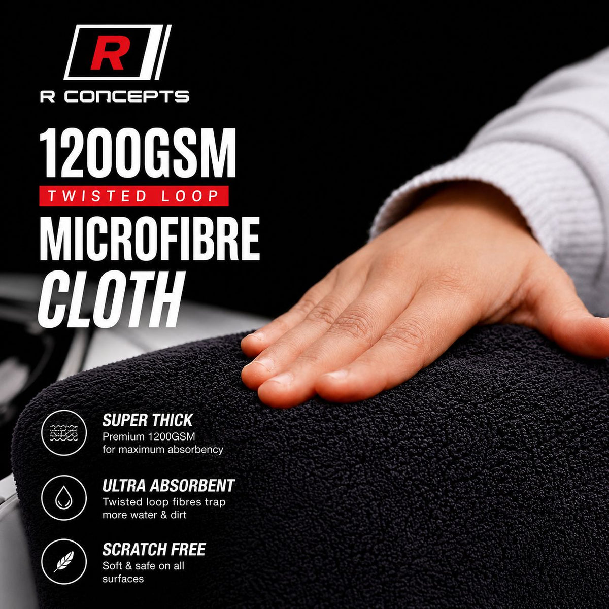 1200 GSM Premium Microfiber Drying Towel – Ultra Absorbent